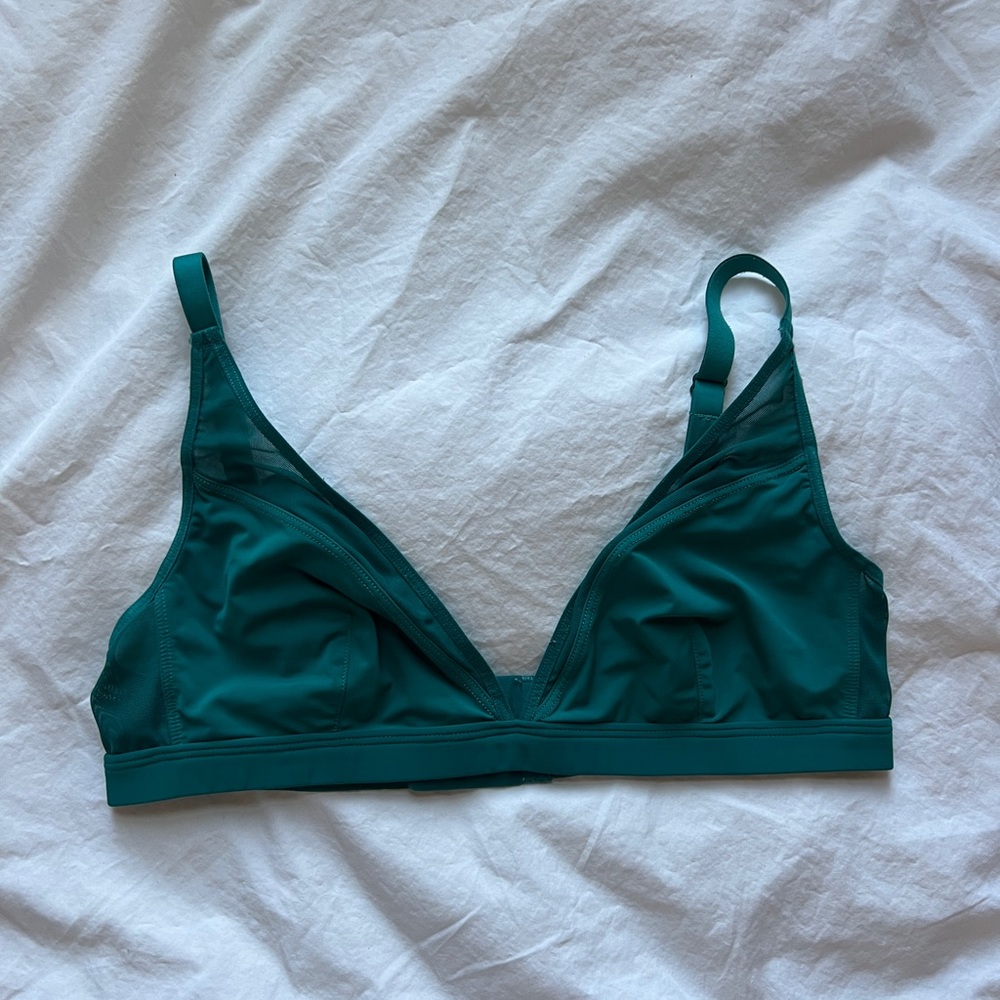 Parade Green Sheer Bralette - Size S